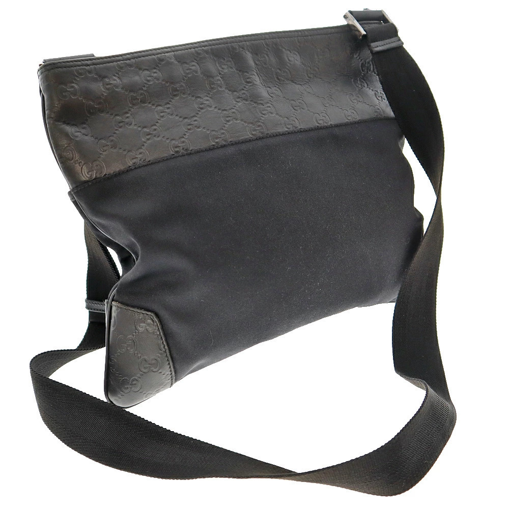 Gucci Shoulder GG Black Bag Crossbody Leather